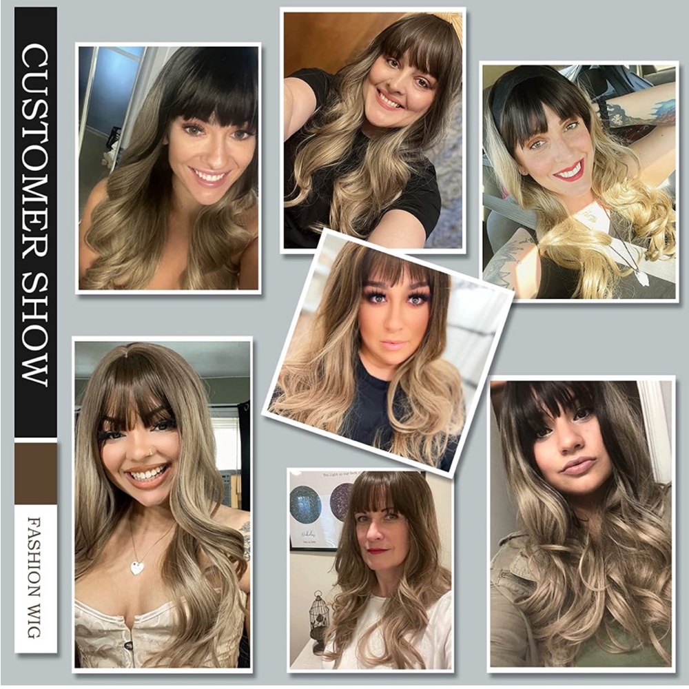 Dark Ashy Blonde Ombre wig - Picture 5 of 6